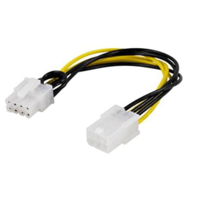 Adapterikaapeli 6-pin PCI-E – 8-pin PCI-E2 10cm 2