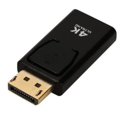 DisplayPort uros – HDMI naaras adapteri musta 2