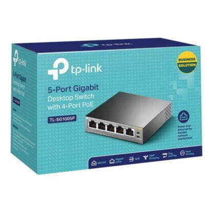 TP-LINK TL-SG1005P 5-porttinen POE verkkokytkin 2