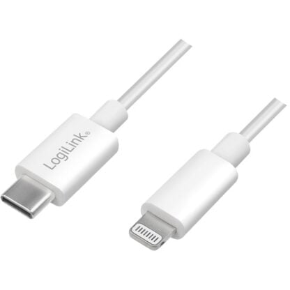 LogiLink Lightning – USB-C kaapeli 1m valkoinen 2