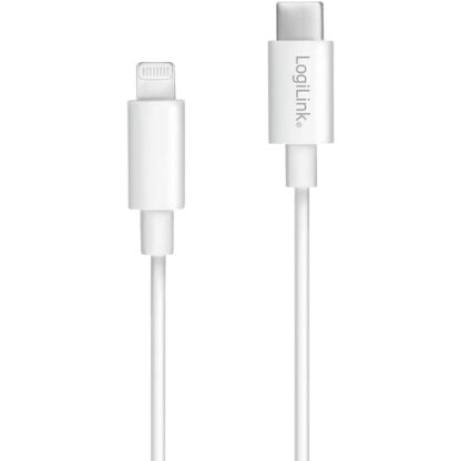 LogiLink Lightning – USB-C kaapeli 1m valkoinen 3