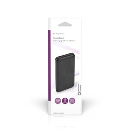 Nedis Powerbank 10000mAh musta 8