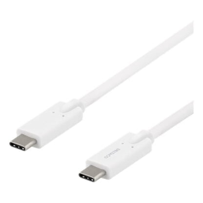 DELTACO USB-C-kaapeli 5 Gbit/s 5A 2m valkoinen 2