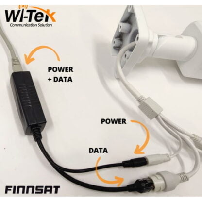 Wi-Tek POE VASTAANOTIN 802.3AF/AT 12V/1A 4