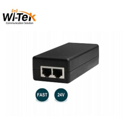 Wi-Tek PoE-injektori 2xFE 100Mbps Passive PoE 24V 3