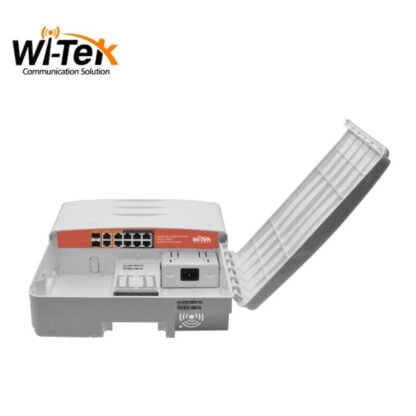 Wi-Tek 10-porttinen PoE kytkin 120W ulkokäyttöön 2