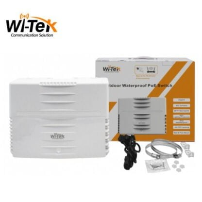 Wi-Tek 10-porttinen PoE kytkin 120W ulkokäyttöön 3