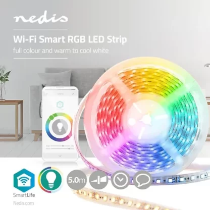 Nedis SmartLife -LED-valonauha 5m 10