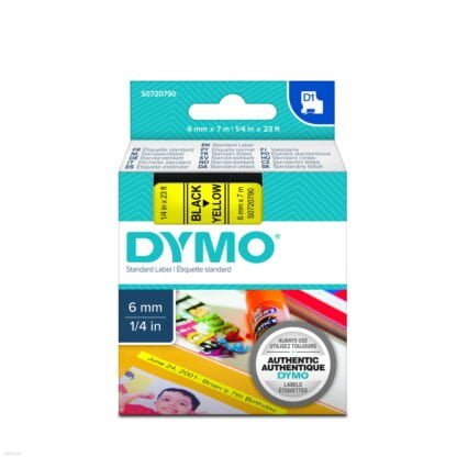 Dymo S0720790 D1 43618 Tape 6mm x 7m 2