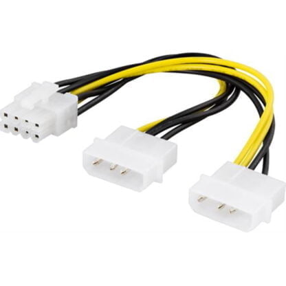 Adapterikaapeli 2xMolex 4-pin > 8-pin PCI-Express, 30 cm 2